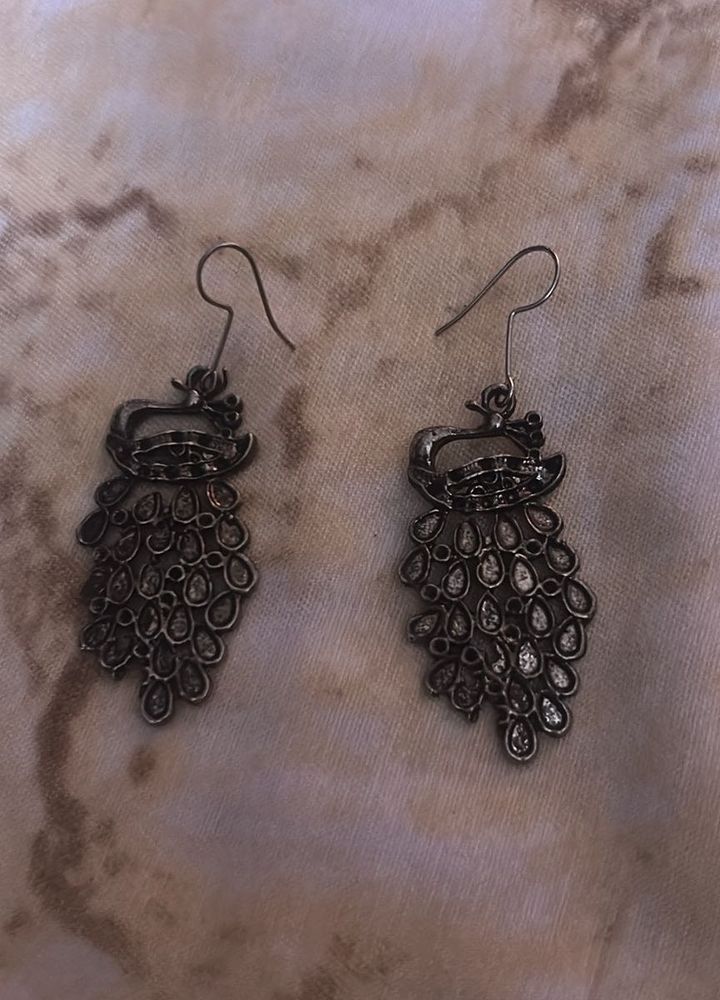 Peacock Dangle Earrings