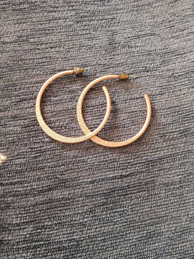 Rose Gold Hoop Earrings