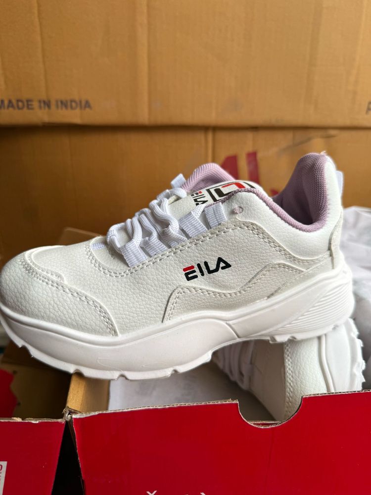White Fila Sneakers