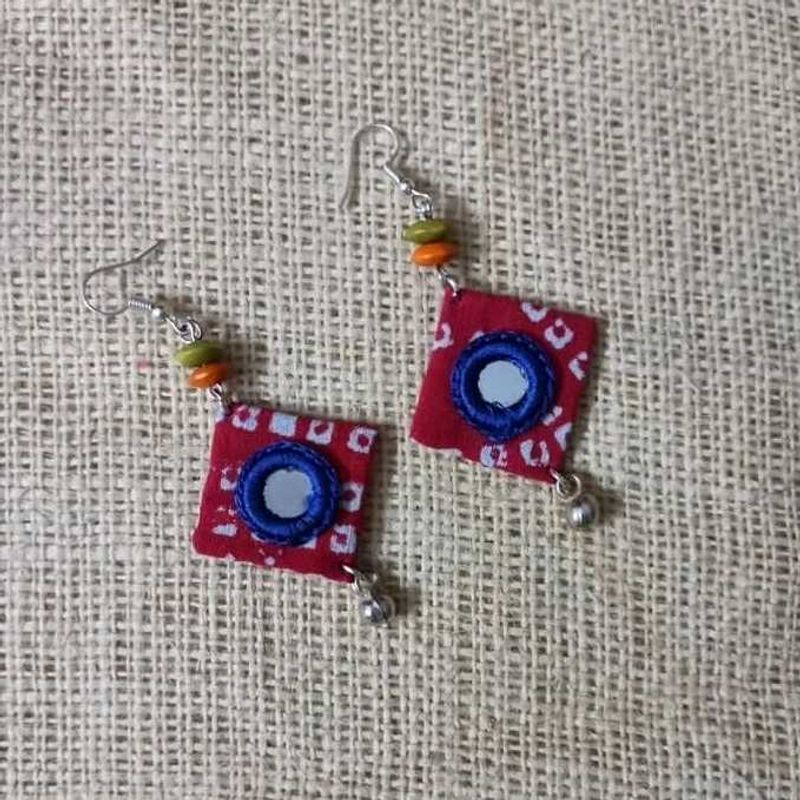 Handcrafted Fabric Earrings