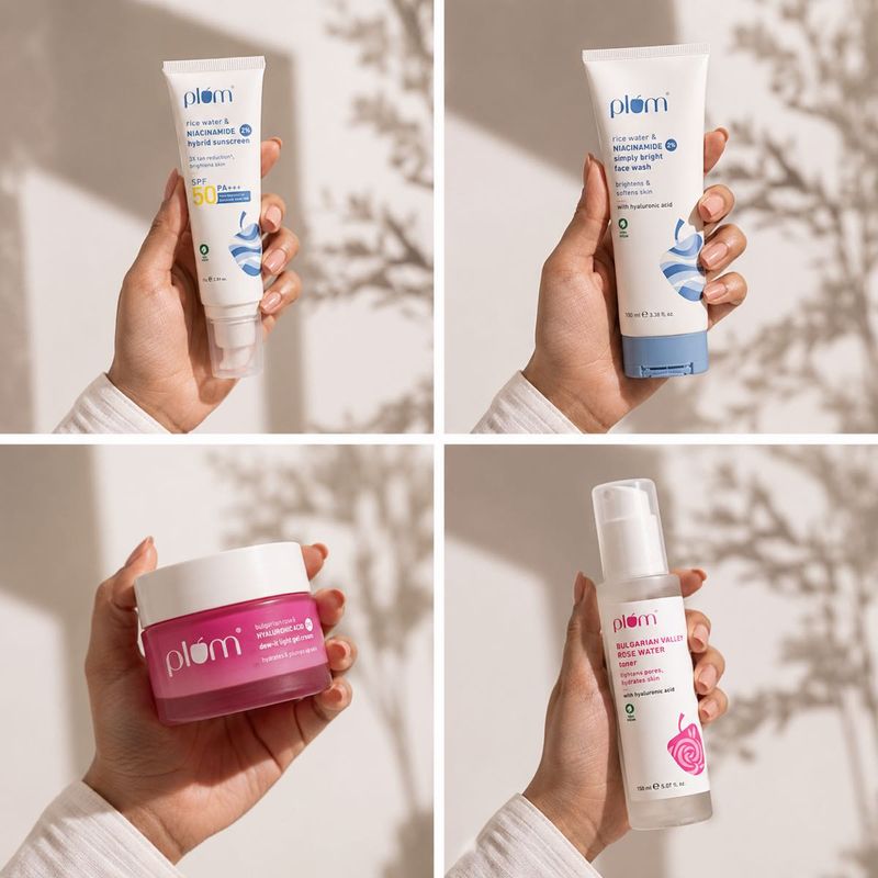 Plum Rice Water Niacinamide Hybrid Sunscreen SPF 5