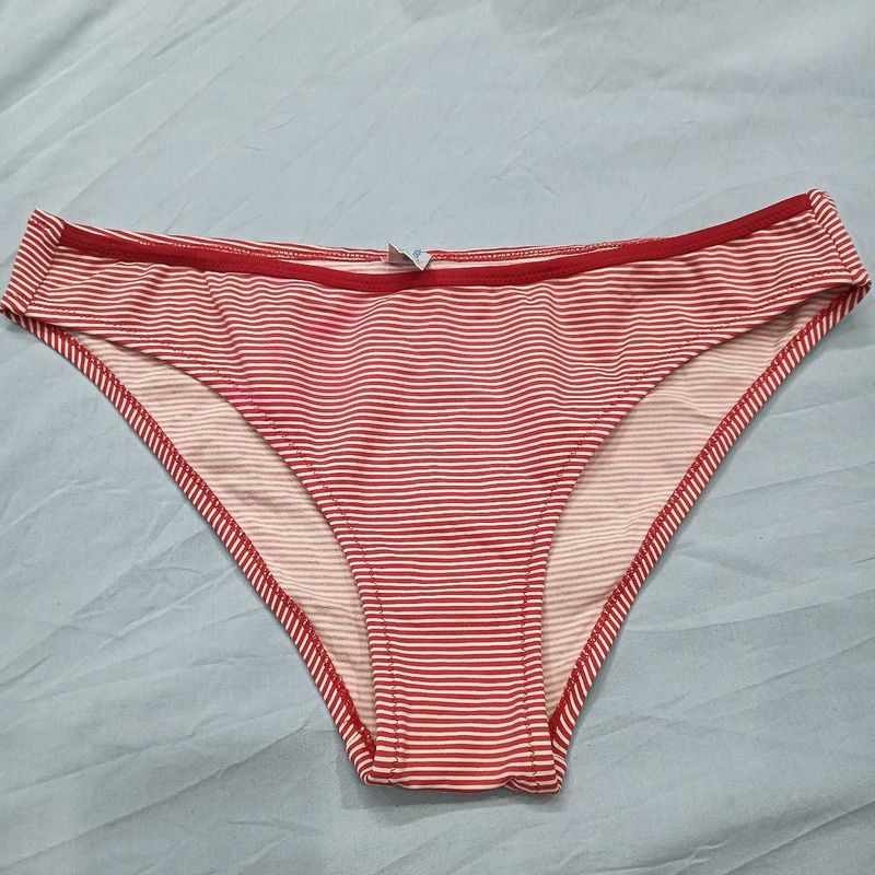 Red and 😍White Striped Panty