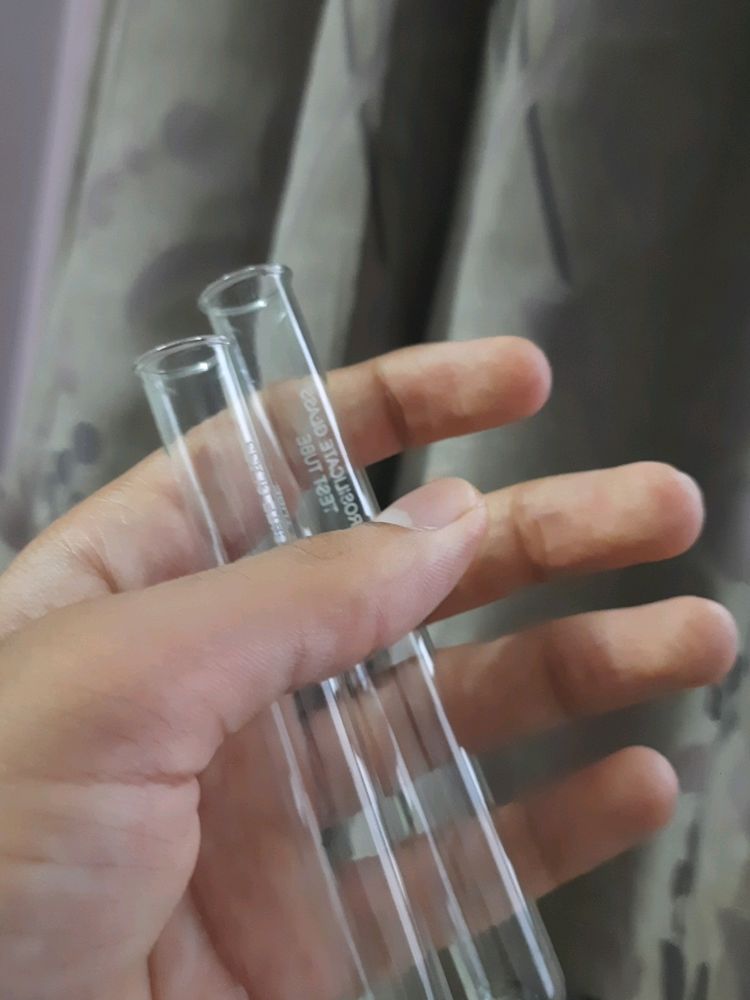 Borosilicate Glass Test Tubes, Small Size, 5pc