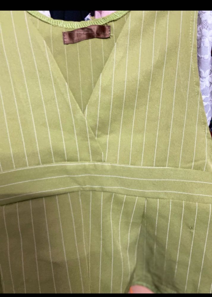 Striped Green Tank Top