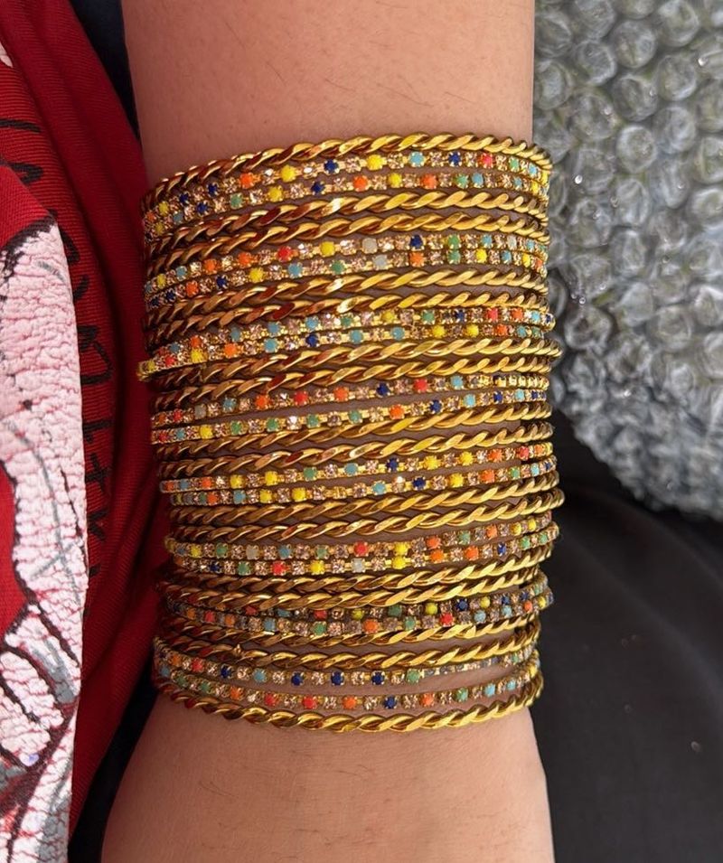 Elegant Multi-Colour Metal Bangles Set for Women |