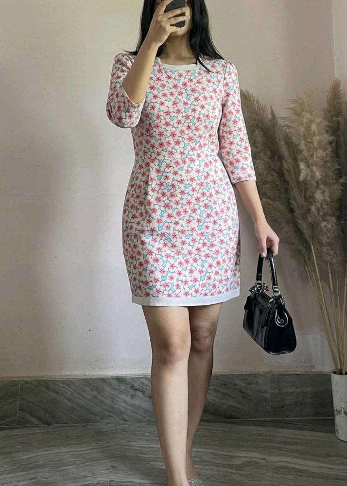 Floral Print A-Line Dress