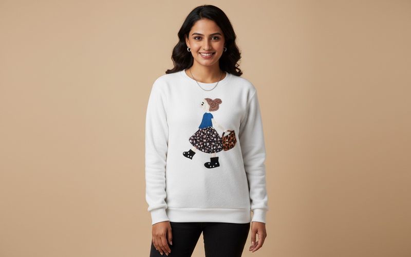 Cute White Sweatshirt