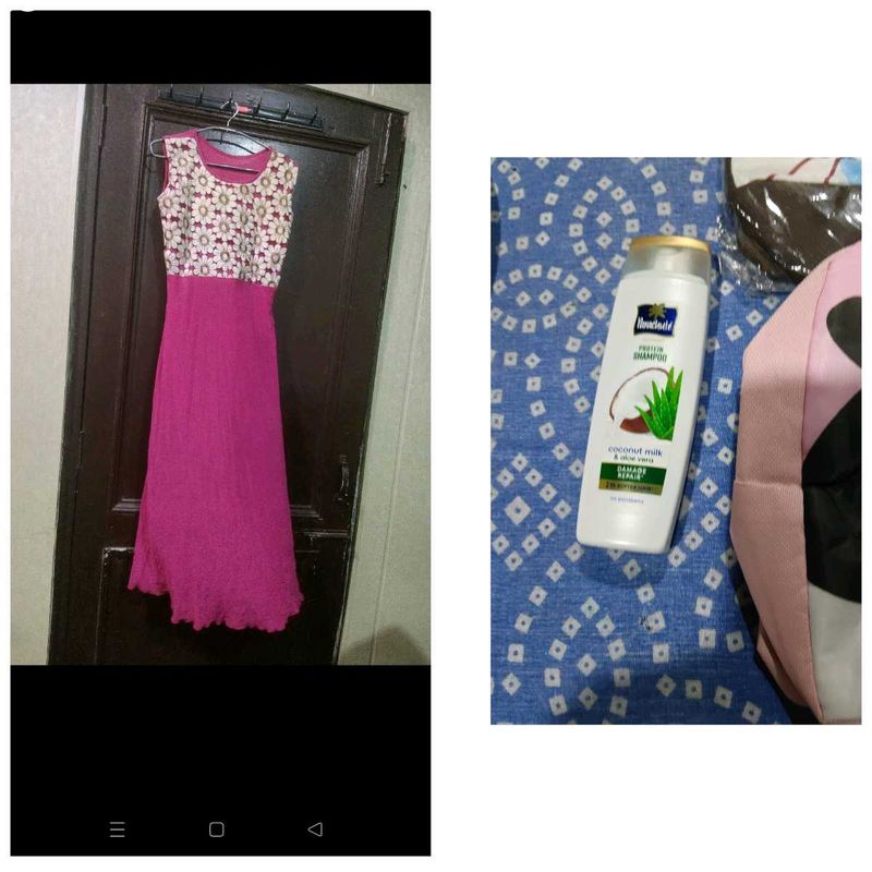 Beautiful Ethnic Gown and new shampoo free