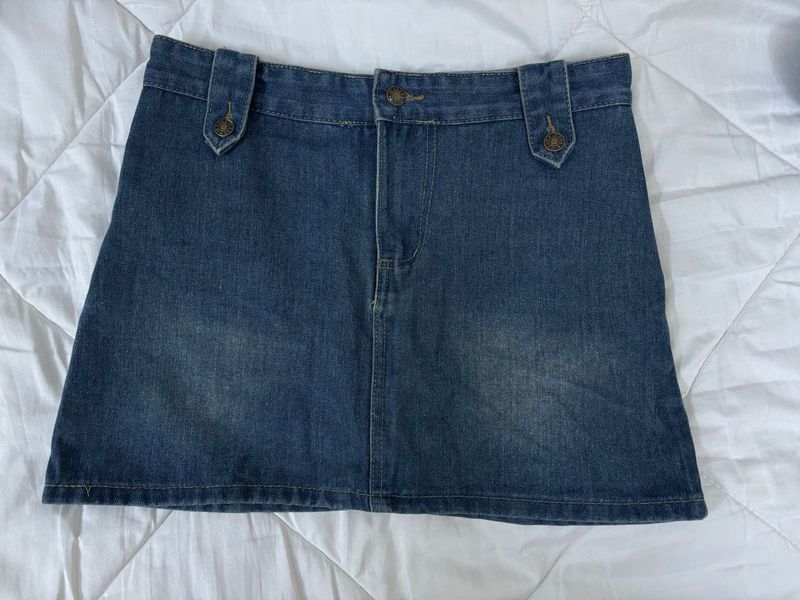 Classic Denim Mini Skirt