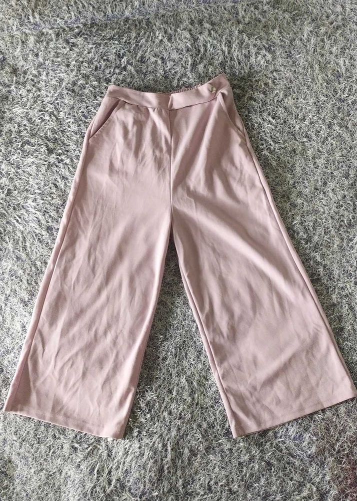 Wide Leg Cropped Pants