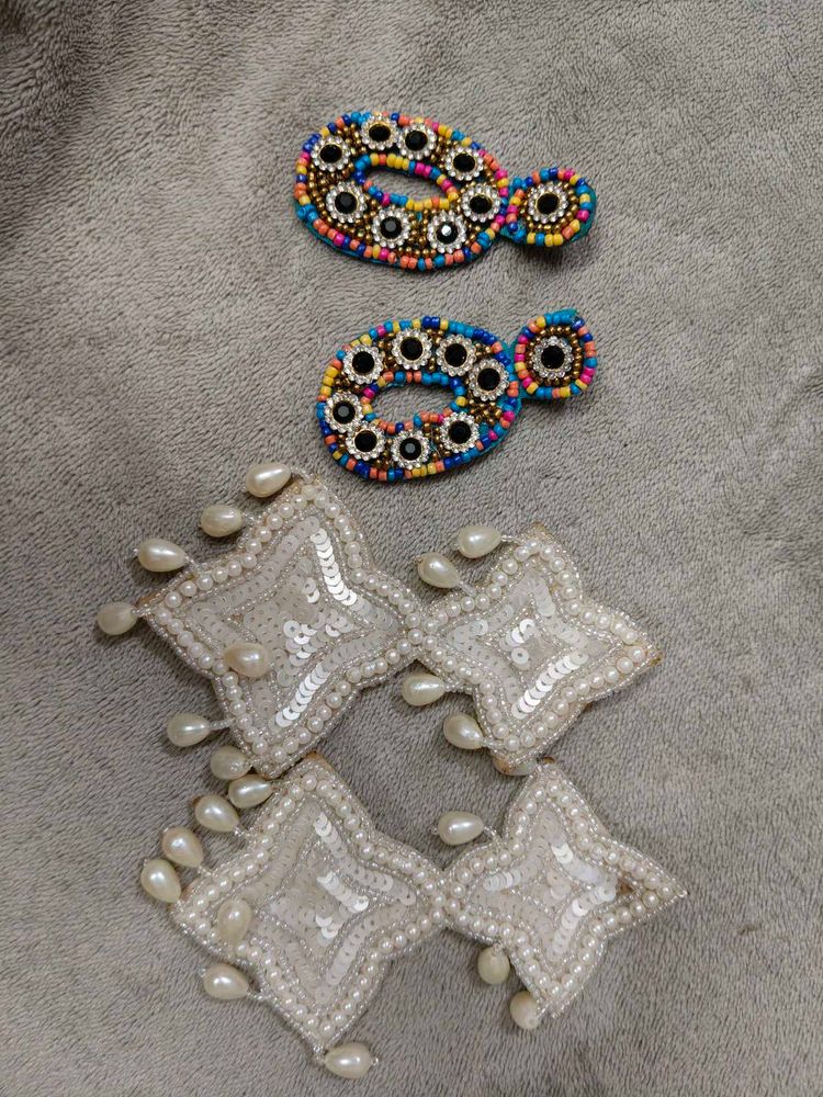 Designer Beaded &amp; Pearl Embellished Jewelry Set