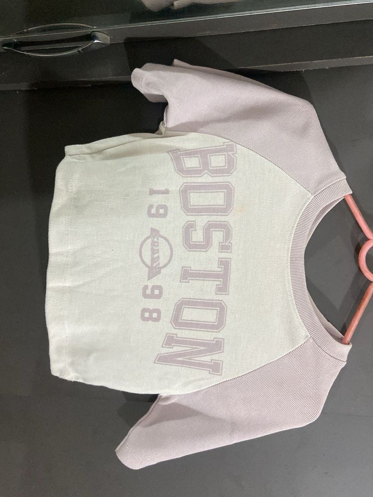 Boston Graphic crop top