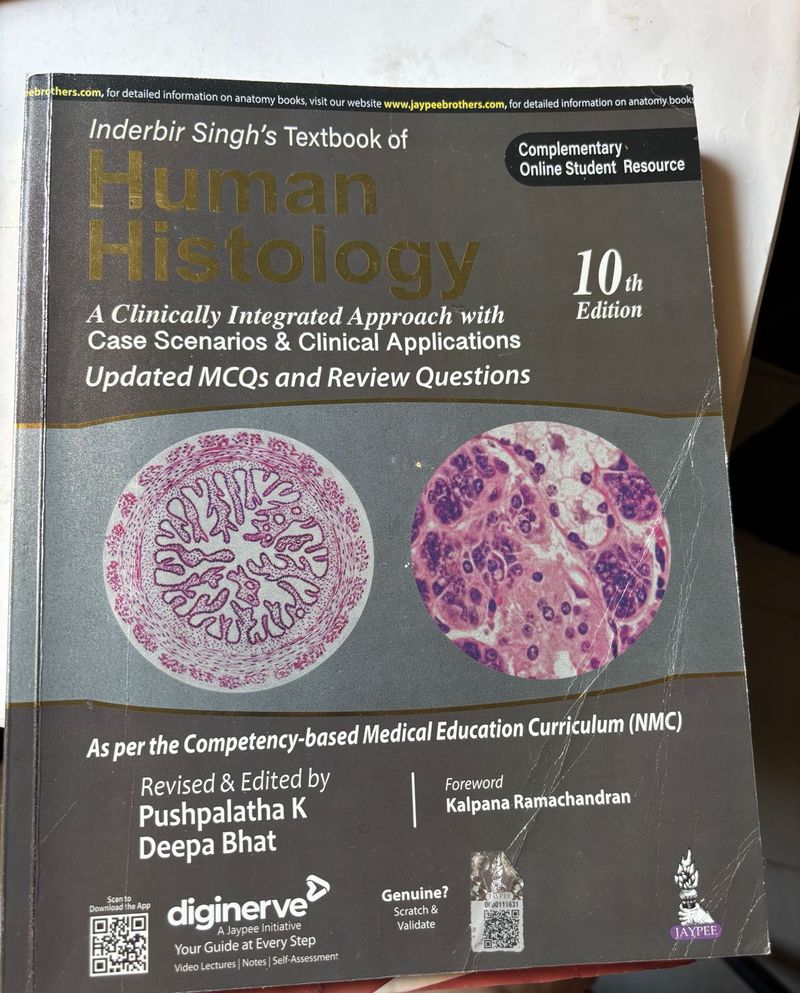 Inderbir Singh Histology Book