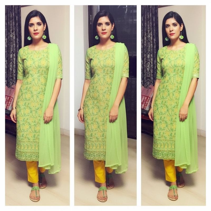 Adaah Chikankari Padded Kurta