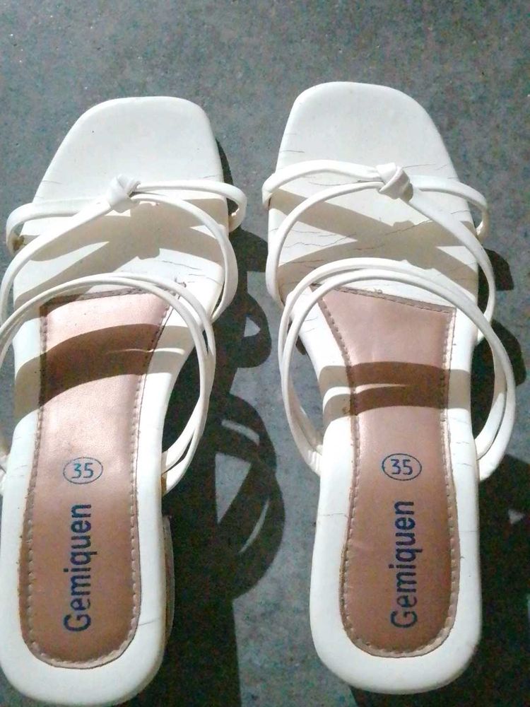 White Gemiquen Sandals