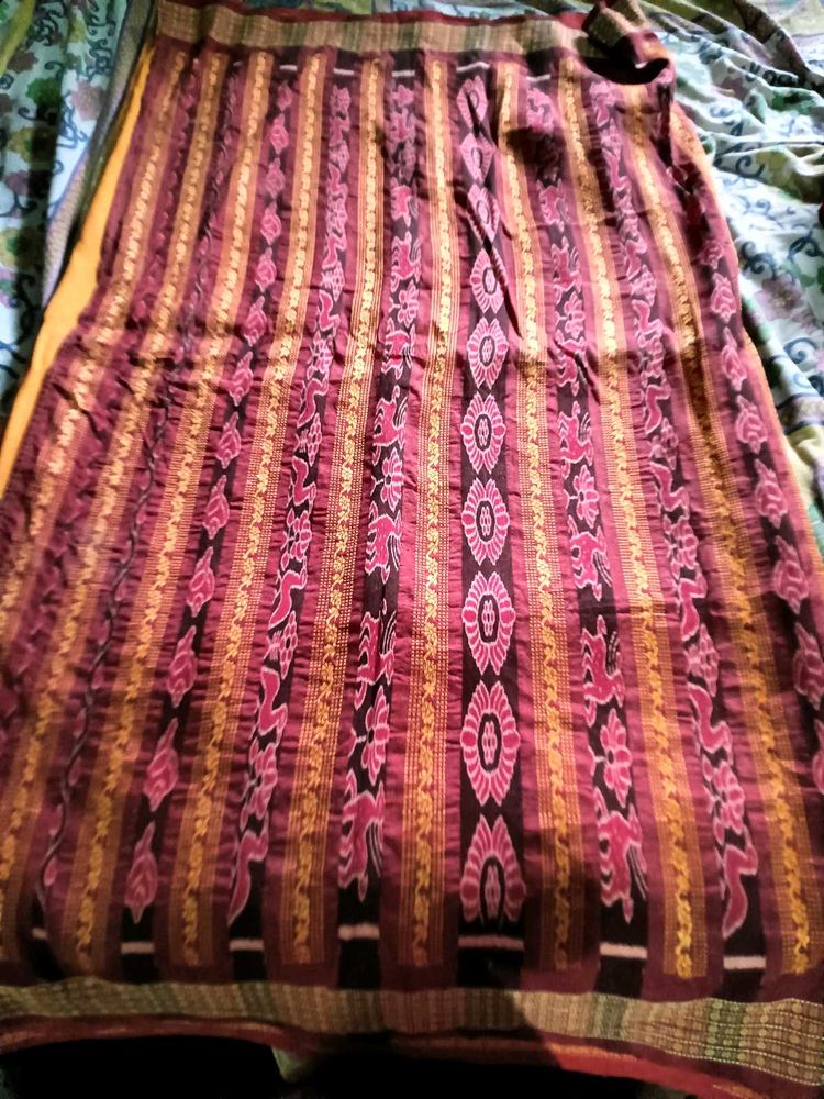 Beautiful sambalpuri  bomkei patta Saree