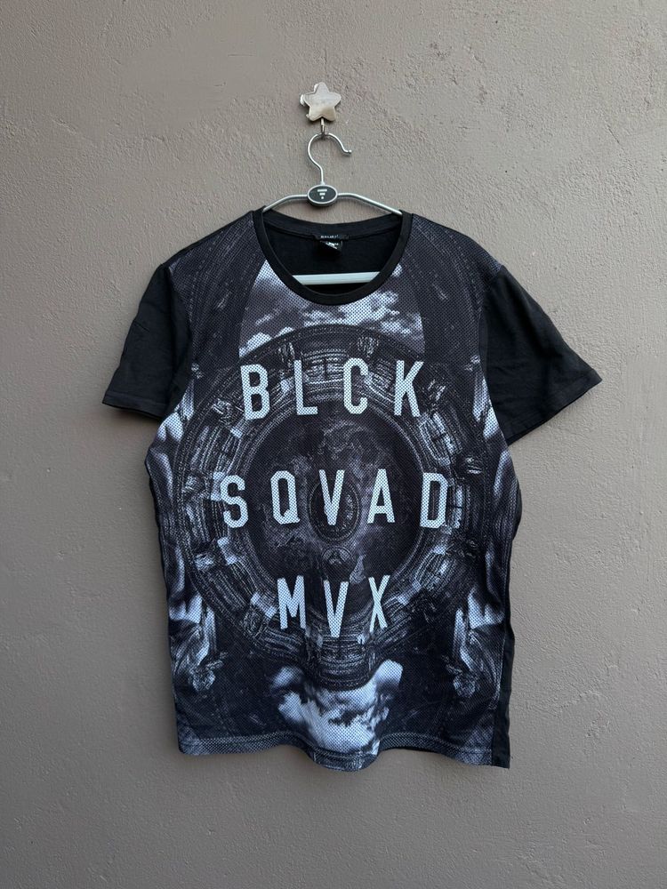 Men's Black Squad Graphic T-Shirt