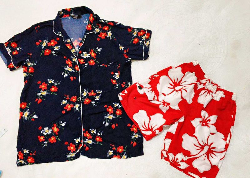 Very Beautiful Floral Night Suit ❤️