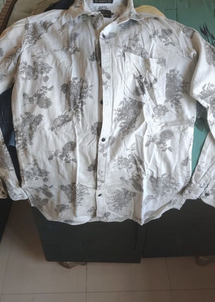 Men's Floral Print Shirt