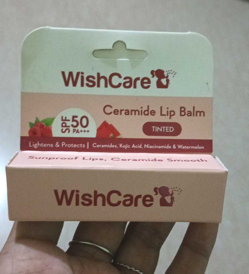 WishCare Ceramide Tinted Lip Balm SPF 50