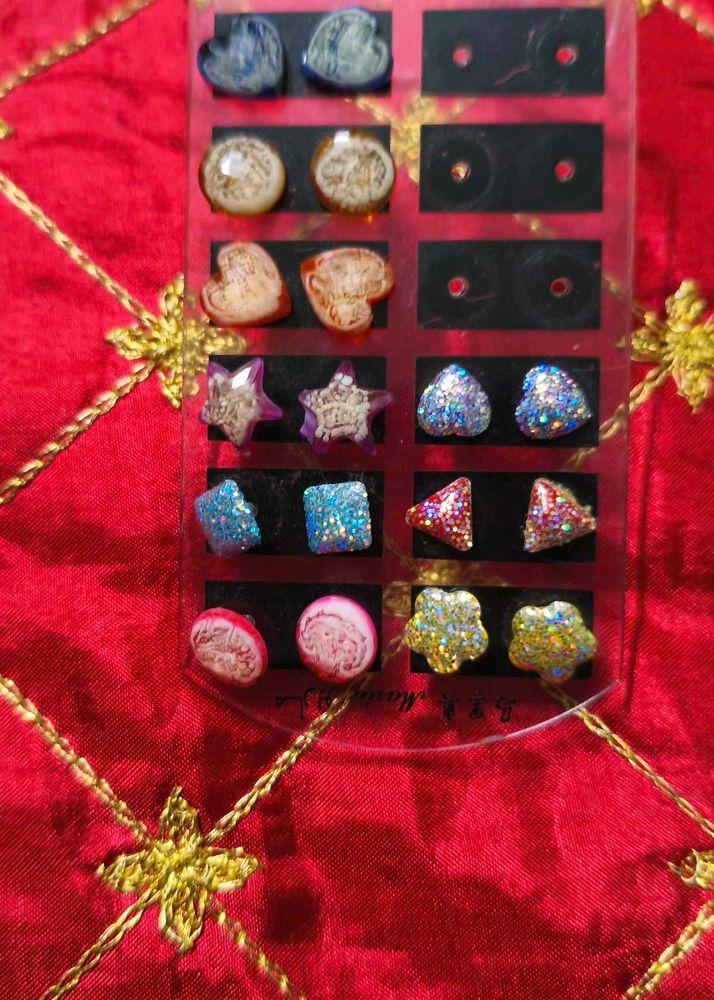 Assorted Stud Earrings Set