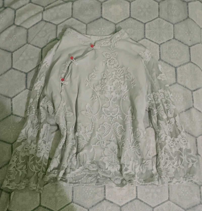 Sheer Lace Blouse