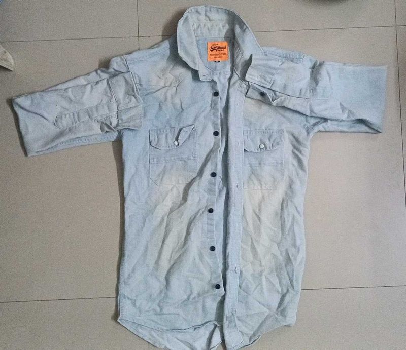 Light Wash Denim Shirt