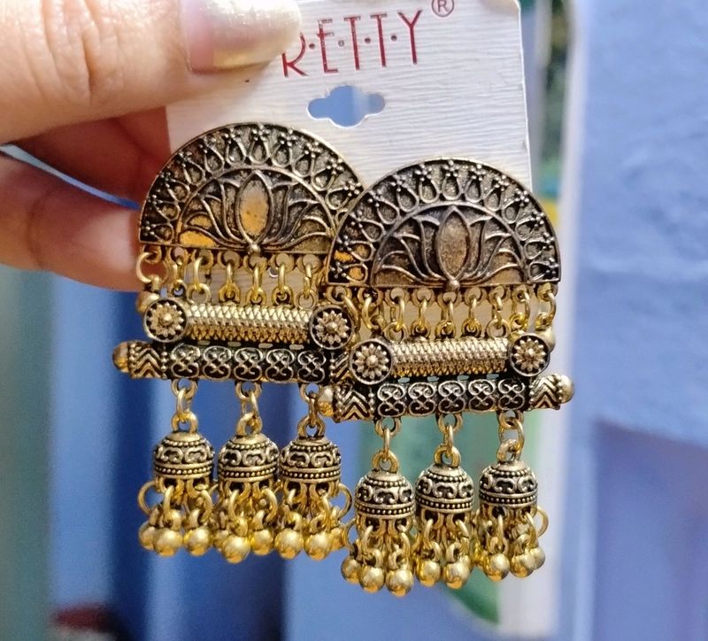 Oxidised Earrings