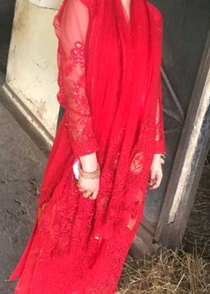 Red Pakistani Suit