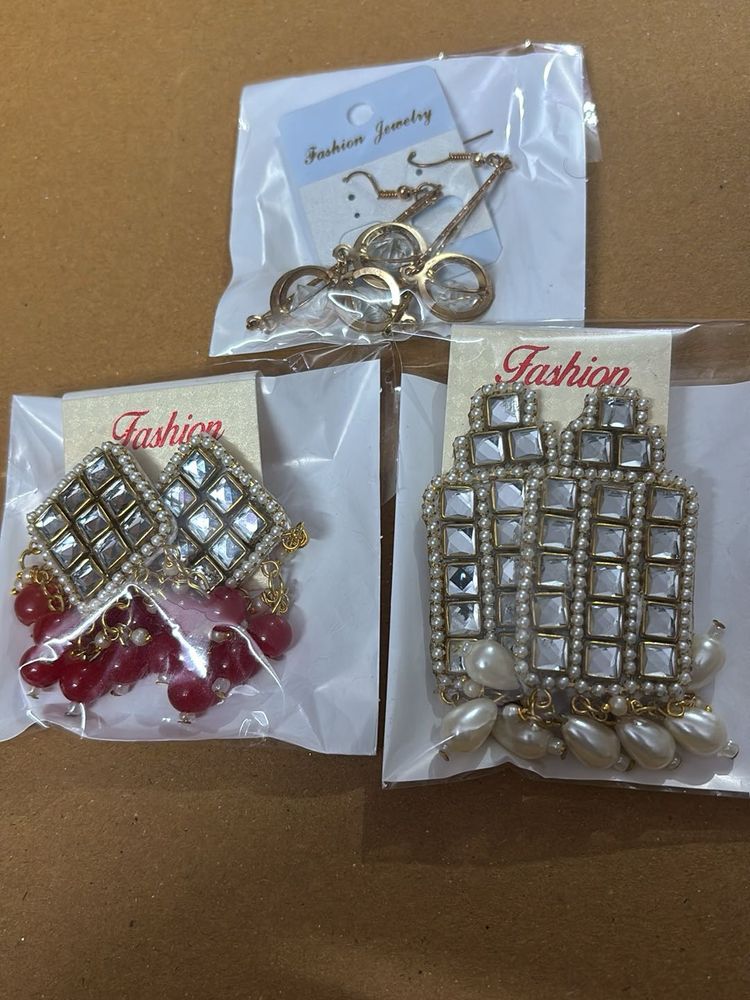 Earrings - Fashion Jewelry 3 pairs combo