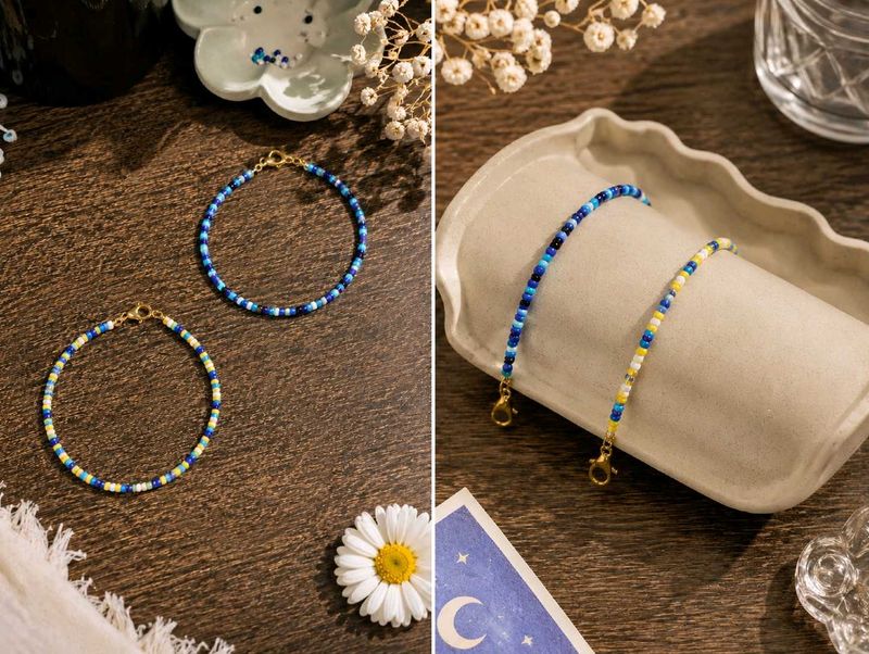Set of 2 Beaded Bracelets