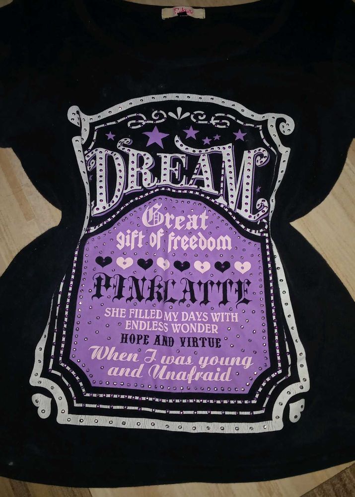 Y2k Pink Latte "Dream" Graphic T-Shirt