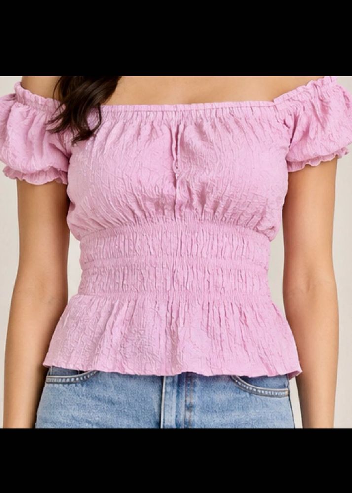 pink comforting soft chic top