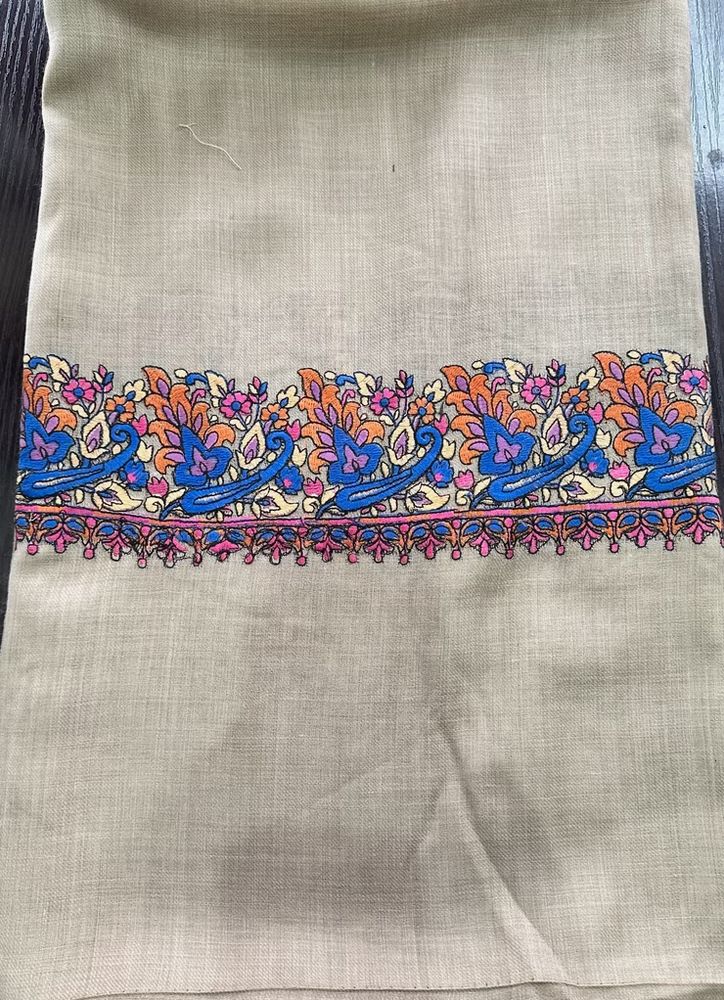 Semi Pashmina Paper Mache Handwork Shawl