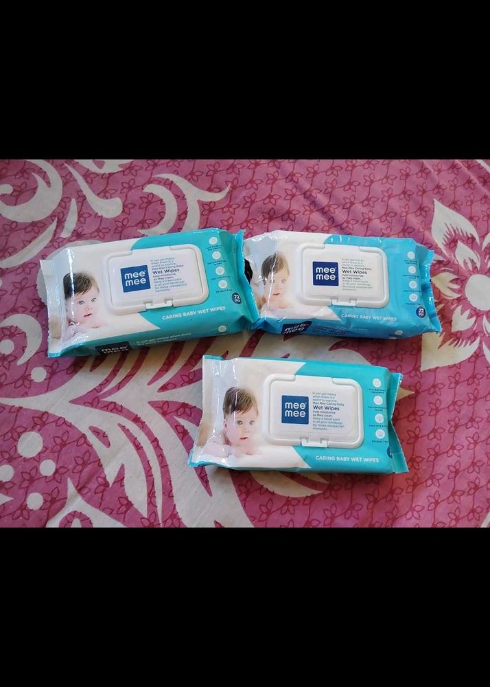 34.Mee Baby Wet Wipes (3 Pack)
