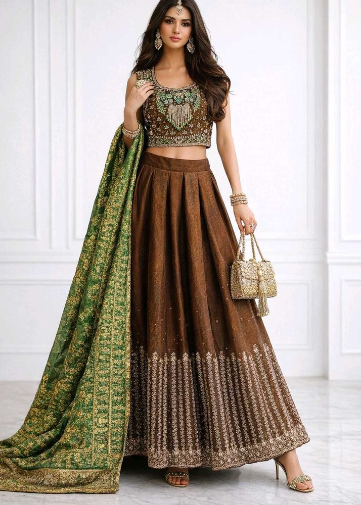 Elegant Embroidered Lehenga choli Set