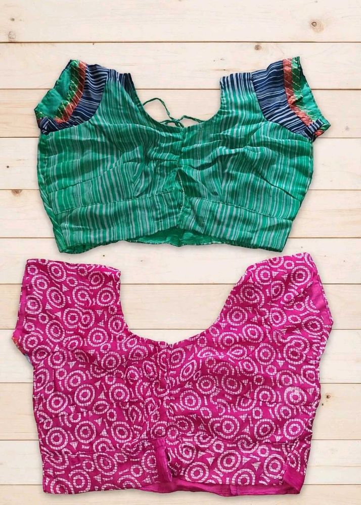 Set of 2 Vibrant Ethnic Blouses