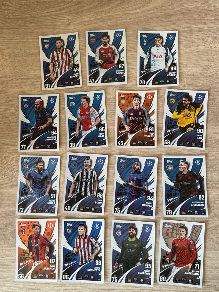TOPPS MATCH ATTAX CARDS!! LIKE NEW