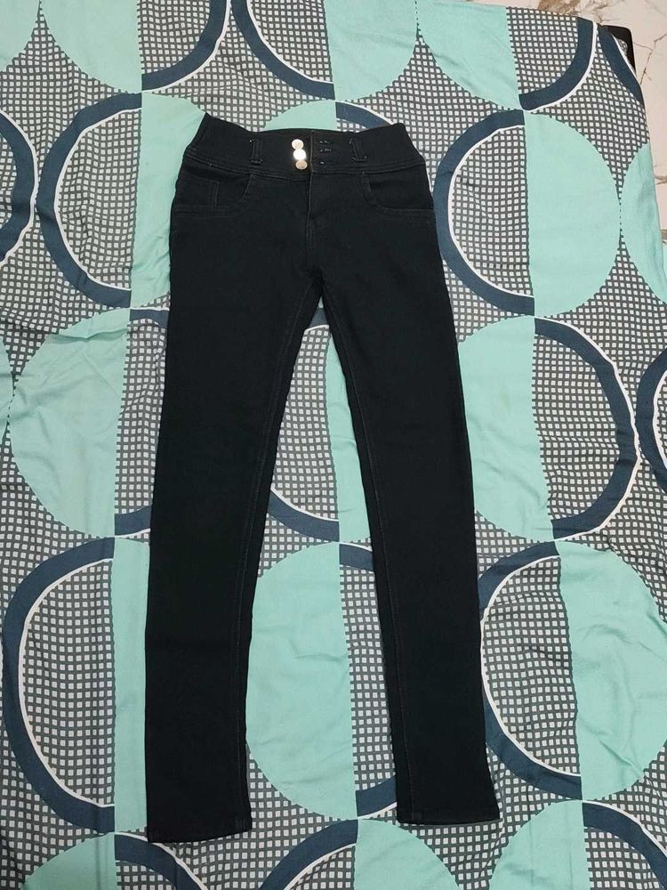 Black High Waisted Skinny Jeans