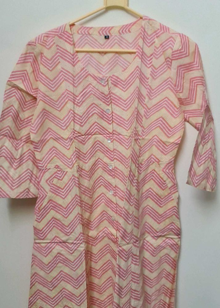 Stylish Chevron Print Kurta
