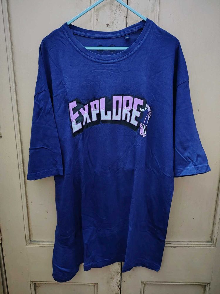 Blue Explore Graphic T-Shirt