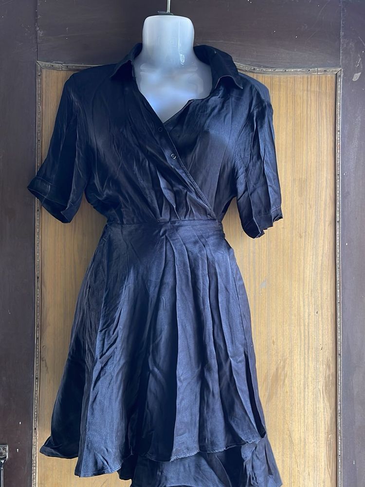 Chic Black Wrap Dress