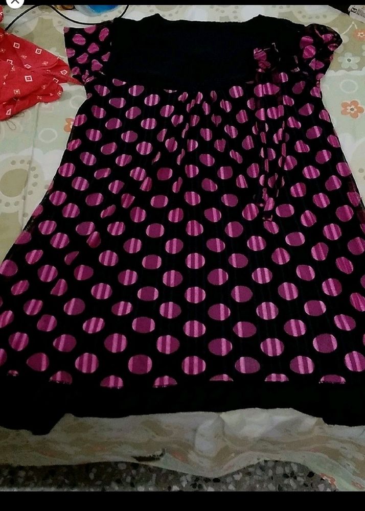 Polka Dot Babydoll Dress for women