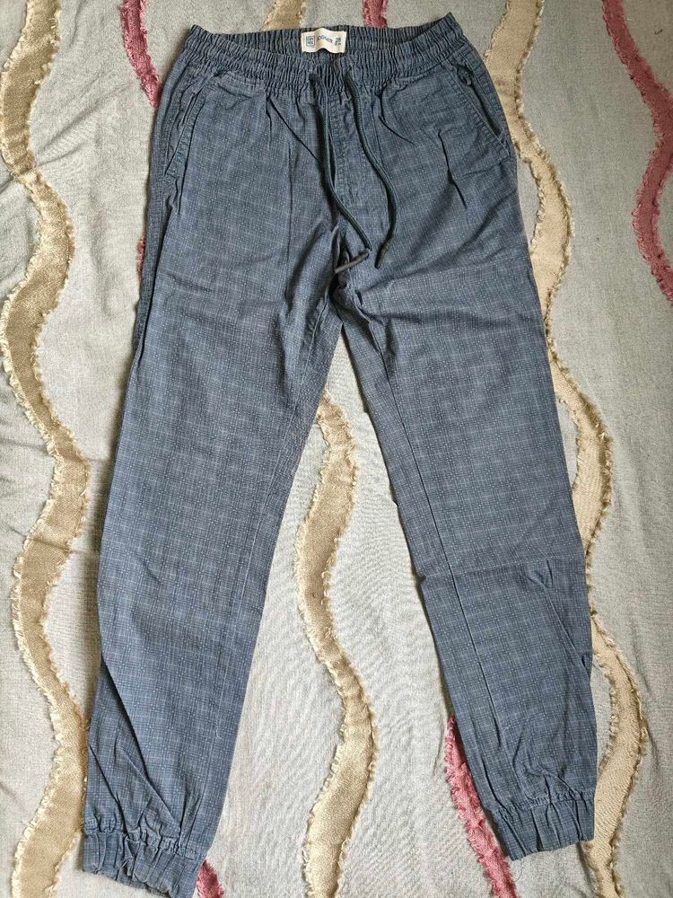 Blue Casual Pants
