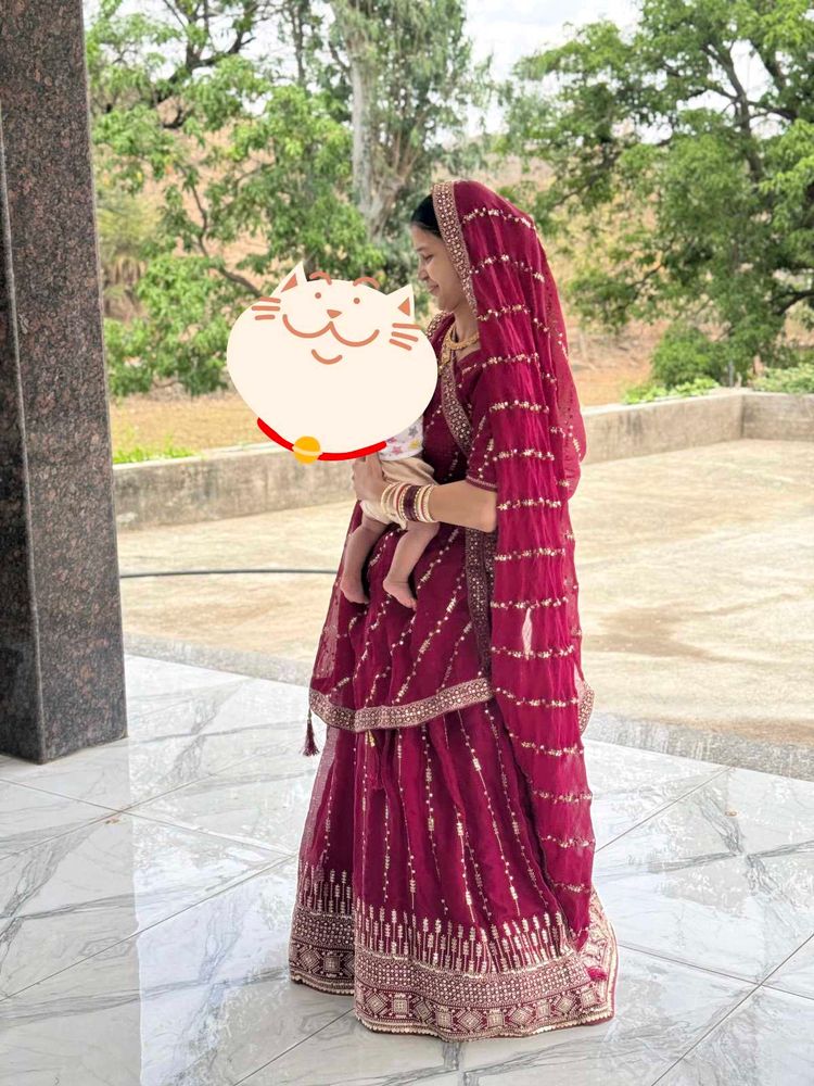 Maroon Lehenga Choli