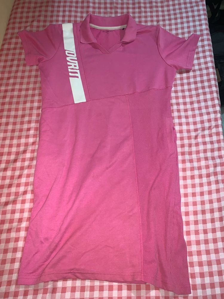 Pink Polo Style Dress