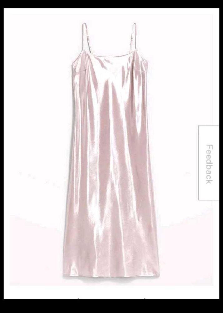 baby pink silk dress
