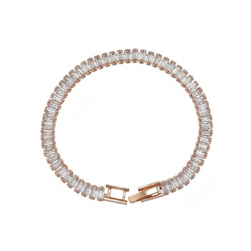 Elegant Golden Tennis Bracelet