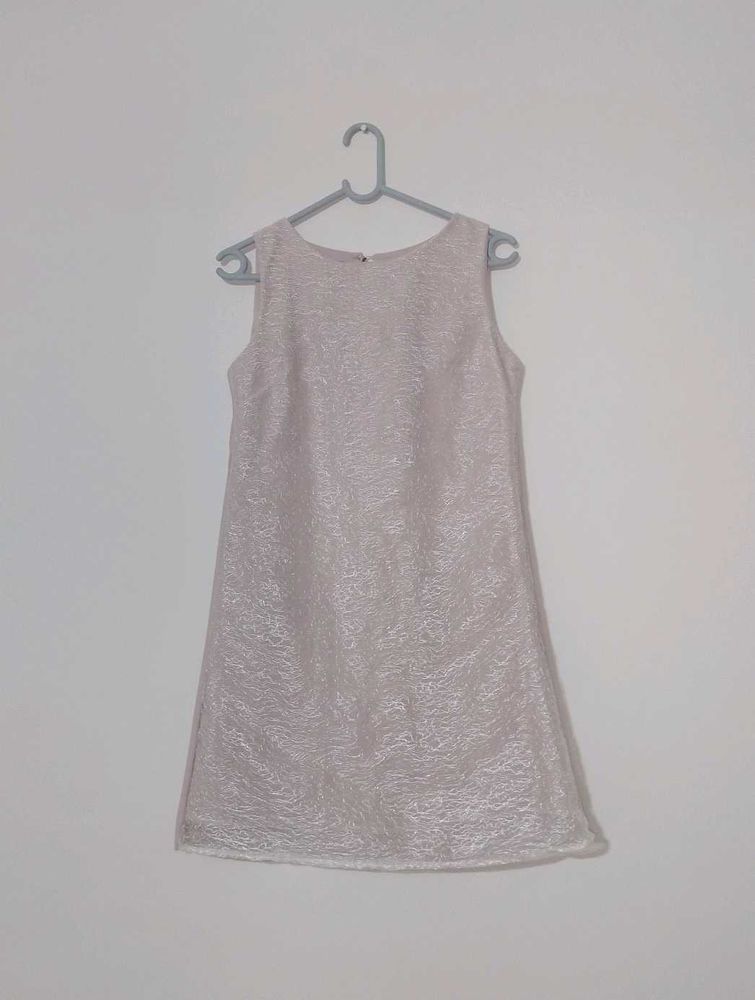 Crackle Mesh Overlay Mini Dres
