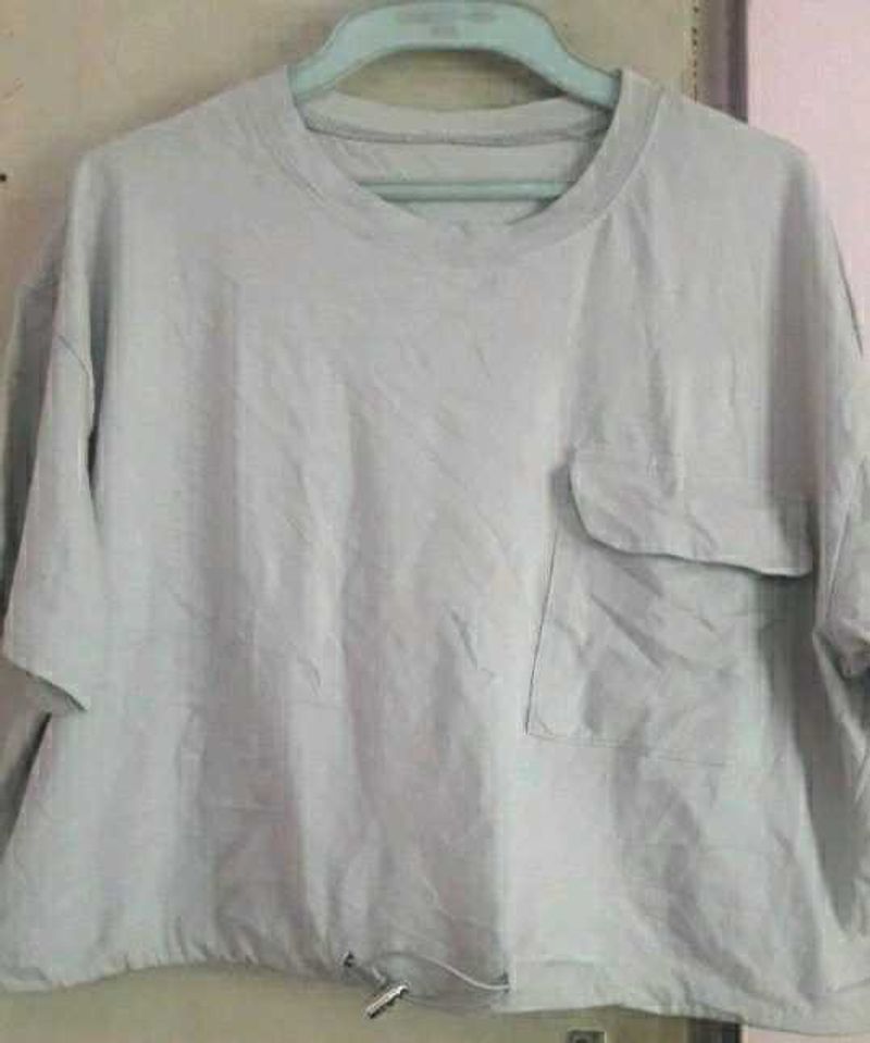off white Pocket Tunic